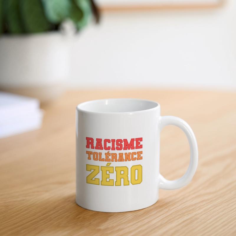 Racisme, tolérance zéro Mug blanc