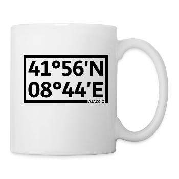 Ajaccio coordinates - Mug - white - Right