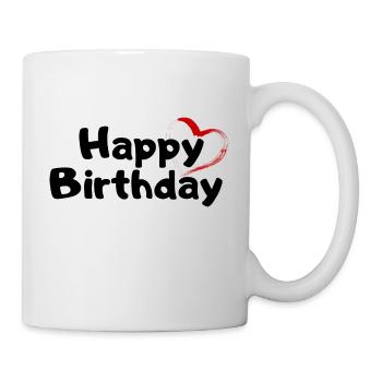 Happy Birthday Birthday Greeting Birthday Gift - Mug - white - Right