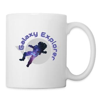 Galaxy Explorer Galaxie Weltall Astronaut Geschenk - Tasse - Weiß - Rechts