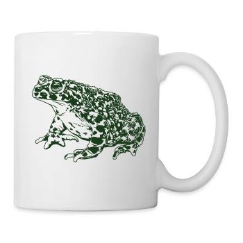 Krötenfrosch Grafik Aquatische Amphibienfrosch Liebhaber - Tasse - Weiß - Rechts