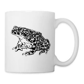 Krötenfrosch Grafik Aquatische Amphibienfrosch Liebhaber - Tasse - Weiß - Rechts
