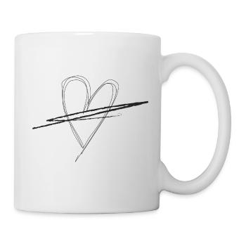 No Love - Tasse - Weiß - Rechts