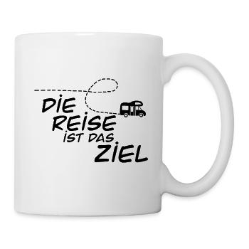 Camping Reise ist das Ziel - Tasse - Weiß - Rechts