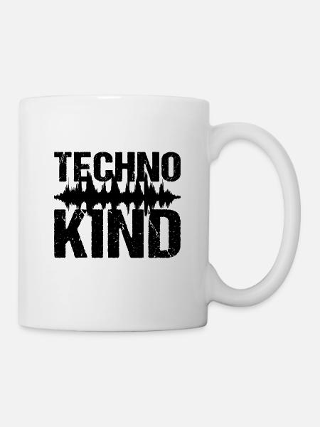 Techno Kind Techno Musik - Tasse - Weiß