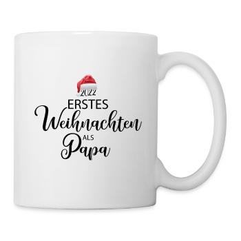 Erstes Weihnachten als Papa - Tasse - Weiß - Rechts