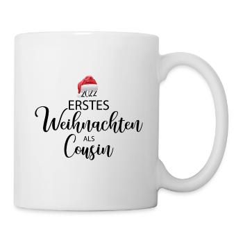 Erstes Weihnachten als Cousin - Tasse - Weiß - Rechts