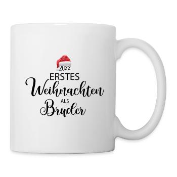 Erstes Weihnachten als Bruder - Tasse - Weiß - Rechts
