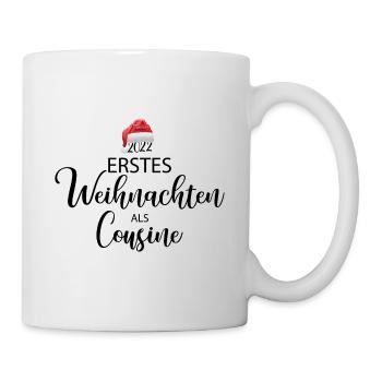 Erstes Weihnachten als Cousine - Tasse - Weiß - Rechts
