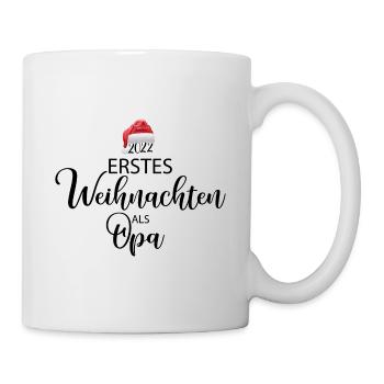 Erstes Weihnachten als Opa - Tasse - Weiß - Rechts