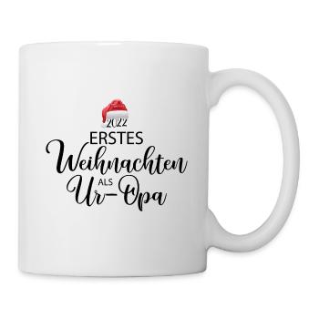 Erstes Weihnachten als Ur Opa - Tasse - Weiß - Rechts