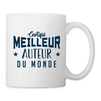 Certifié le meilleur Auteur du monde - Mug blanc - blanc - Droite