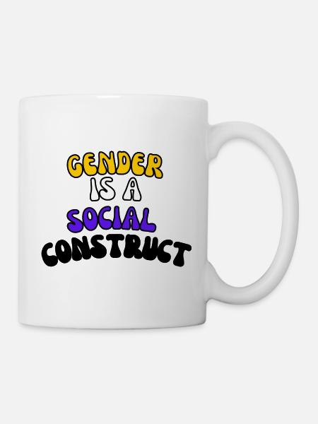 Le genre est une construction sociale - Mug blanc - blanc