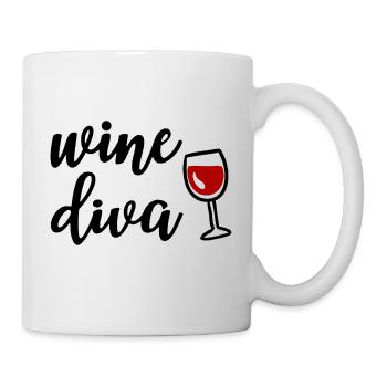 Wine Diva Women Wine Lovers - Mug - white - Right