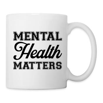Questions de santé mentale - Mug blanc - blanc - Droite