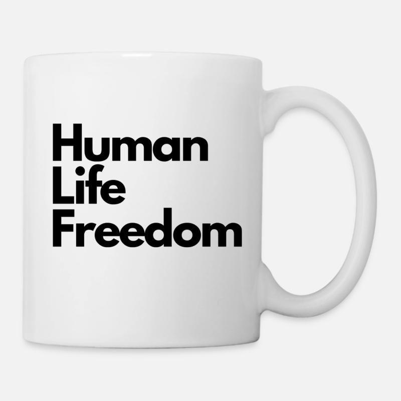 Human Life Freedom - Mug - white
