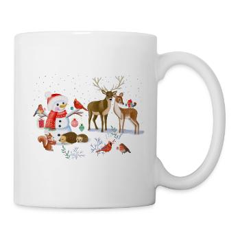Weihnachts-Wintermärchen - Tasse - Weiß - Rechts