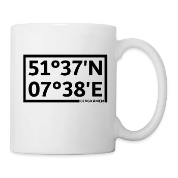 Bergkamen Koordinaten - Tasse - Weiß - Rechts