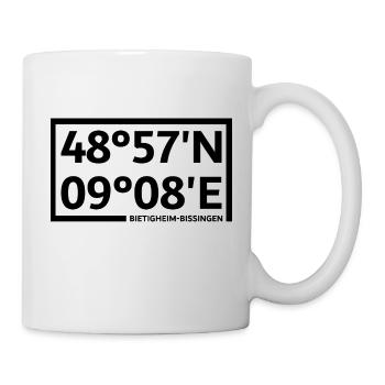 Bietigheim-Bissingen Koordinaten - Tasse - Weiß - Rechts