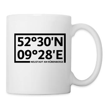Coordonnées de Neustadt am Rübenberge - Mug blanc - blanc - Droite