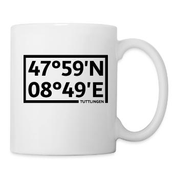 Tuttlingen Koordinaten - Tasse - Weiß - Rechts