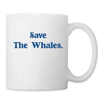 save the whales - Mug - white - Right