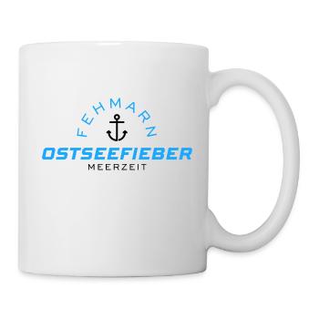 Ostseefieber - Fehmarn Schwarz - Tasse - Weiß - Rechts