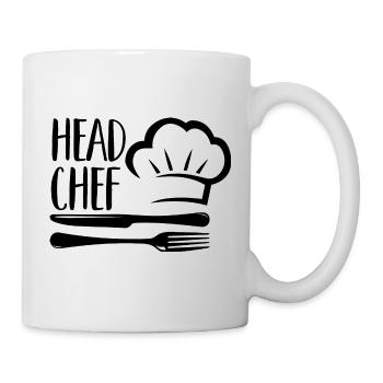 Chef Chef Chef Cuisine Drôle de dicton - Mug blanc - blanc - Droite