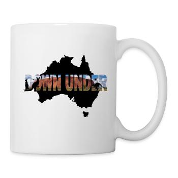 Down under - Australia - Tasse - Weiß - Rechts