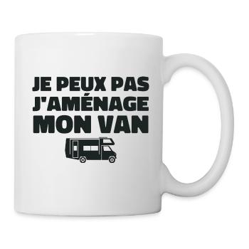 Je peux pas j'aménage mon van - Mug blanc - blanc - Droite