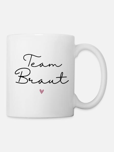 Team Braut / Crew / JGA Jungesellinnenabschied - Tasse - Weiß