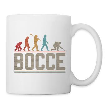Évolution de la pétanque Évolution du joueur de pétanque - Mug blanc - blanc - Droite