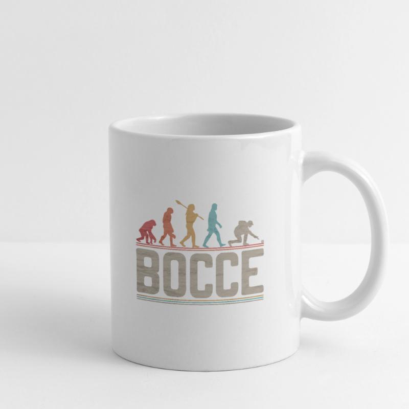 Bocce Evolution Evolution of the Bocce Player Mug