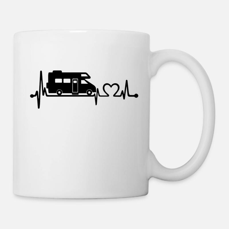 Heartbeat Camping - Mug - white