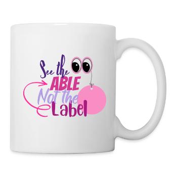 See the able not the label - Mug - white - Right