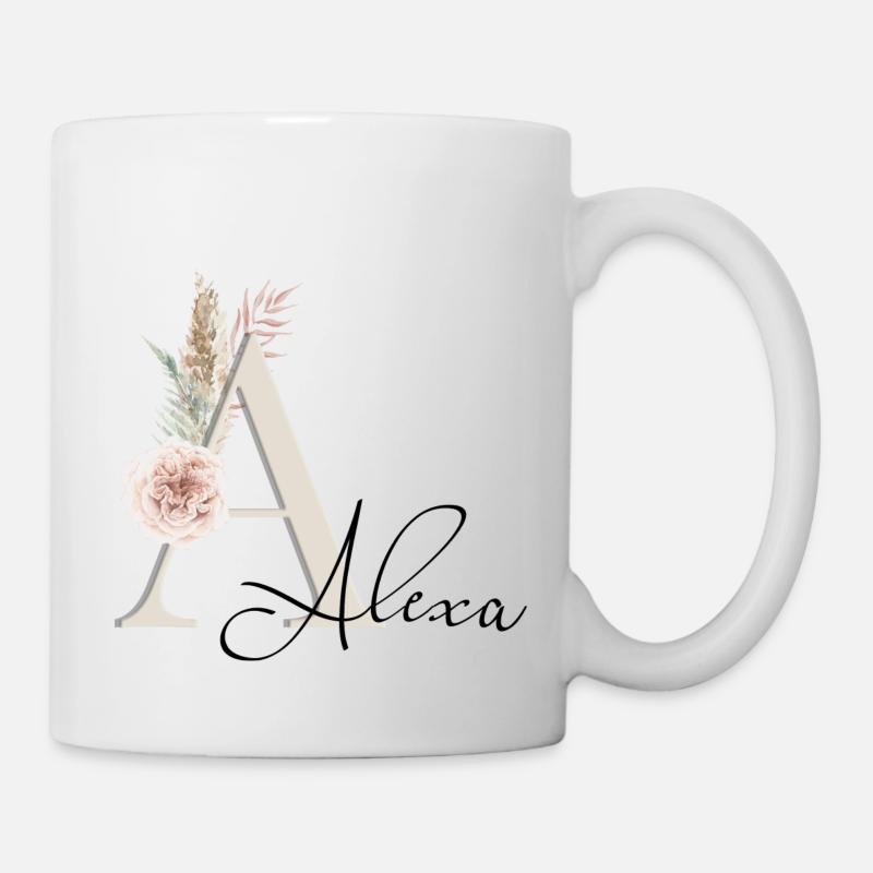 Alexa! Name Boho - Mug - white