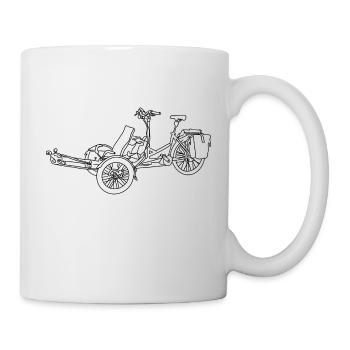 Dreirad Fahrrad Strada Lineart - Tasse - Weiß - Rechts