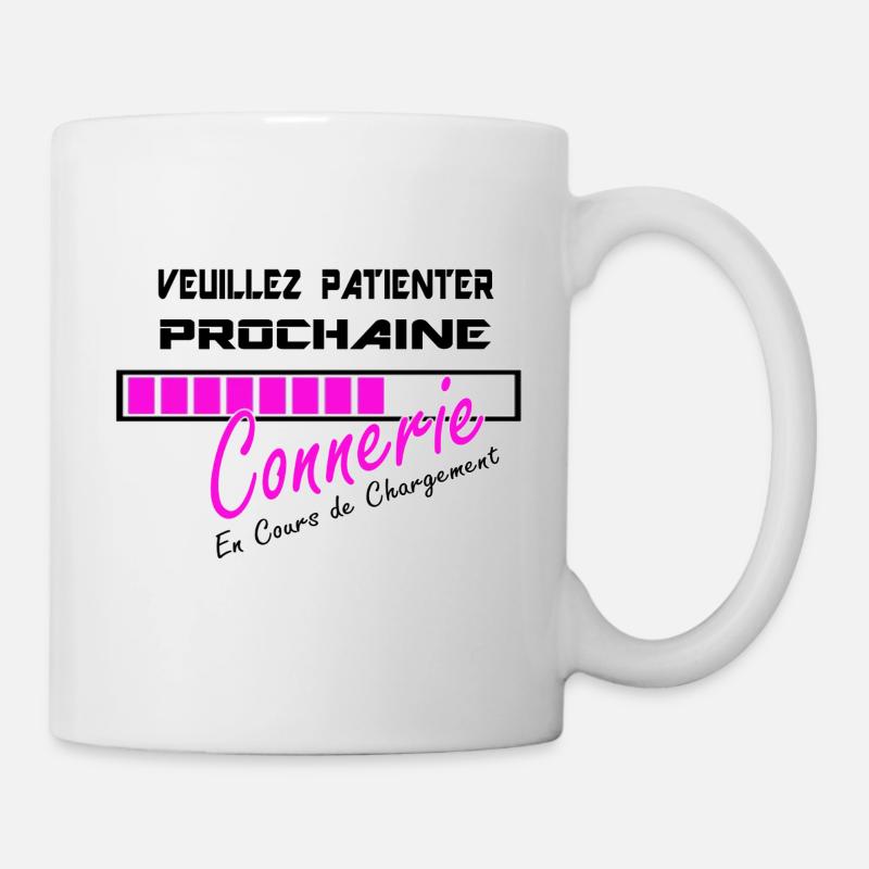 Logo Chargement Pink - Mug blanc - blanc