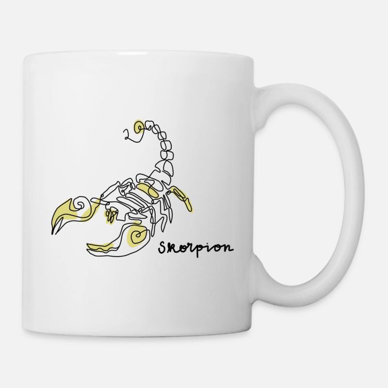 Sternzeichen Skorpion - Tasse - Weiß