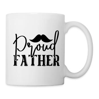 Père fier - Mug blanc - blanc - Droite