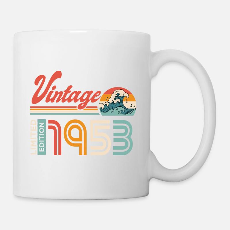 1953 Anniversaire Cadeau Vintage Rétro - Mug blanc - blanc
