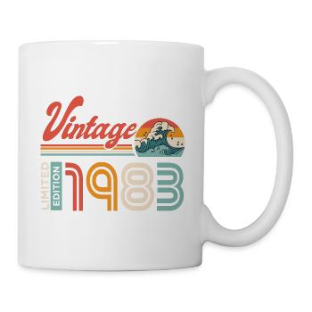 1983 Anniversary Retro Vintage Gift - Mug - white - Right