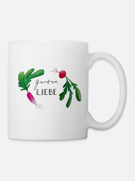 Garten Liebe - Tasse - Weiß