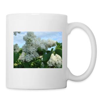 White stuffed lilac - Mug - white - Right