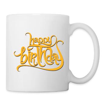 Happy birthday - Mug - white - Right