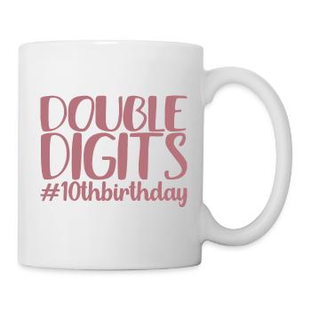 Cadeau de 10e anniversaire, 10 ans, pour garçons et filles - Mug blanc - blanc - Droite