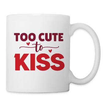 Too Cute To Kiss - Mug - white - Right