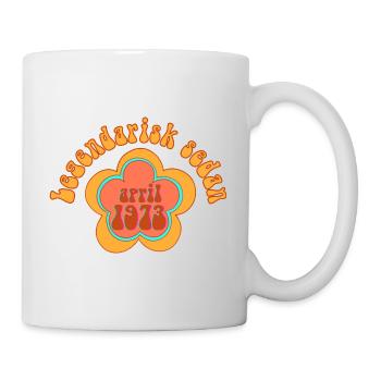 Legendär Seit April 1973 Geboren Geburtstag - Tasse - Weiß - Rechts