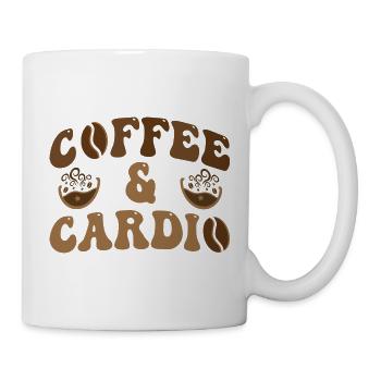 Coffee & Cardio - Coffee Saying - Mug - white - Right