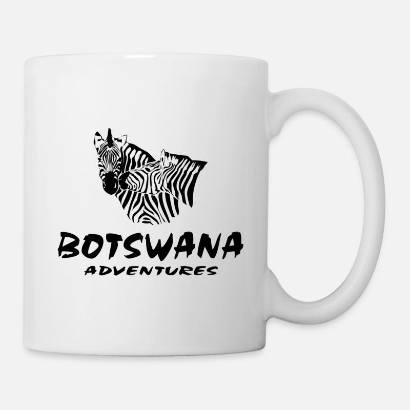 Botswana - Zebra - Tasse - Weiß